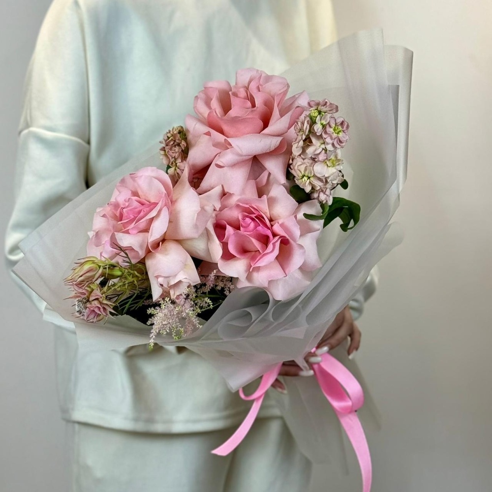 

Сборный букет из французкой розы