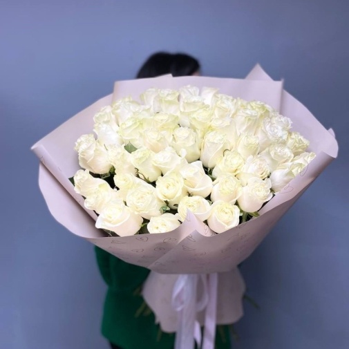 Нежный букет из 51 розы  - изображение букета 2