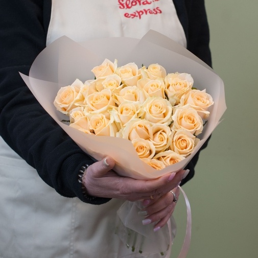 Букет из роз "Персик" - изображение букета 2