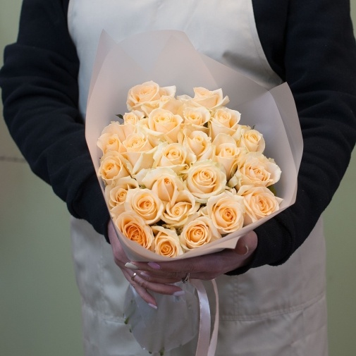 Букет из роз "Персик" - изображение букета 3