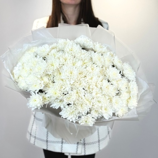 Букет из 25 хризантем  - изображение букета 3