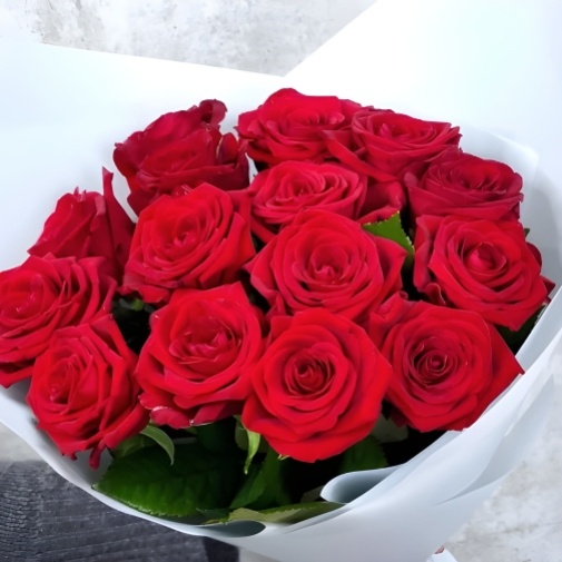 15 красных роз 60 см - изображение букета 4