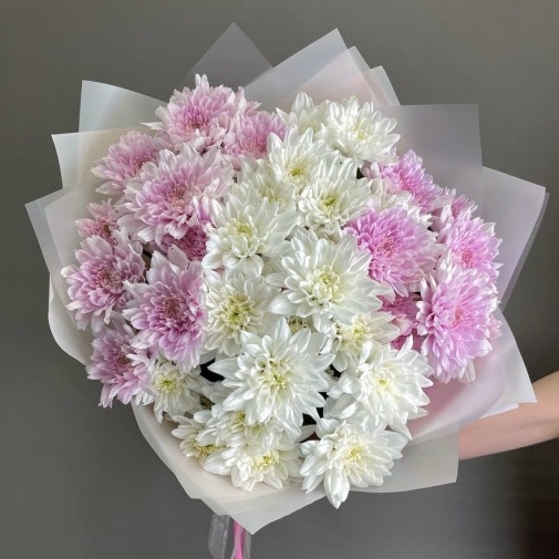 Нежные Хризантемы - изображение букета 3