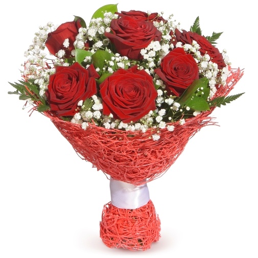 Классика жанра: Розы и гипсофила