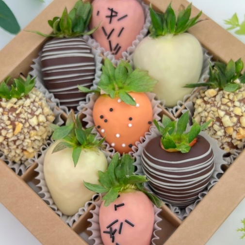 Клубника в шоколаде "Амур" - изображение букета 2