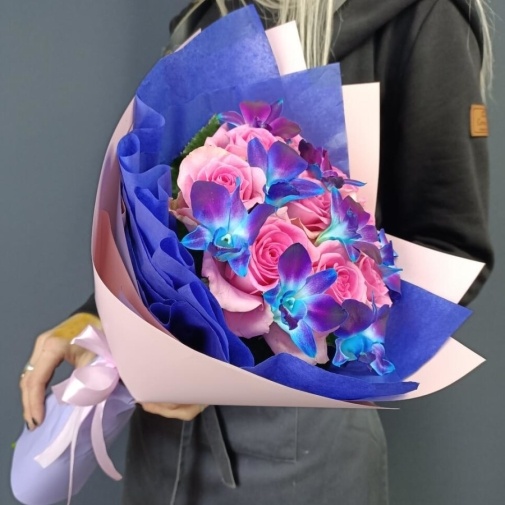 Розовый закат - изображение букета 2