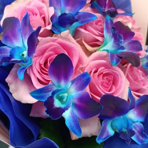 Розовый закат - изображение букета 4