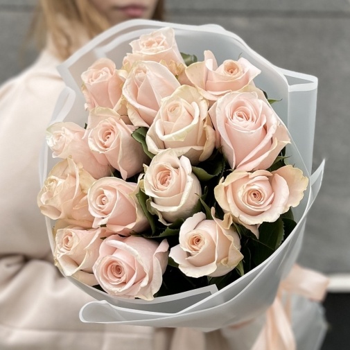 15 розовых роз Кения - изображение букета 2