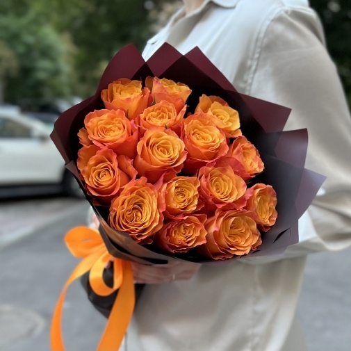 15 Orange Roses Kenya