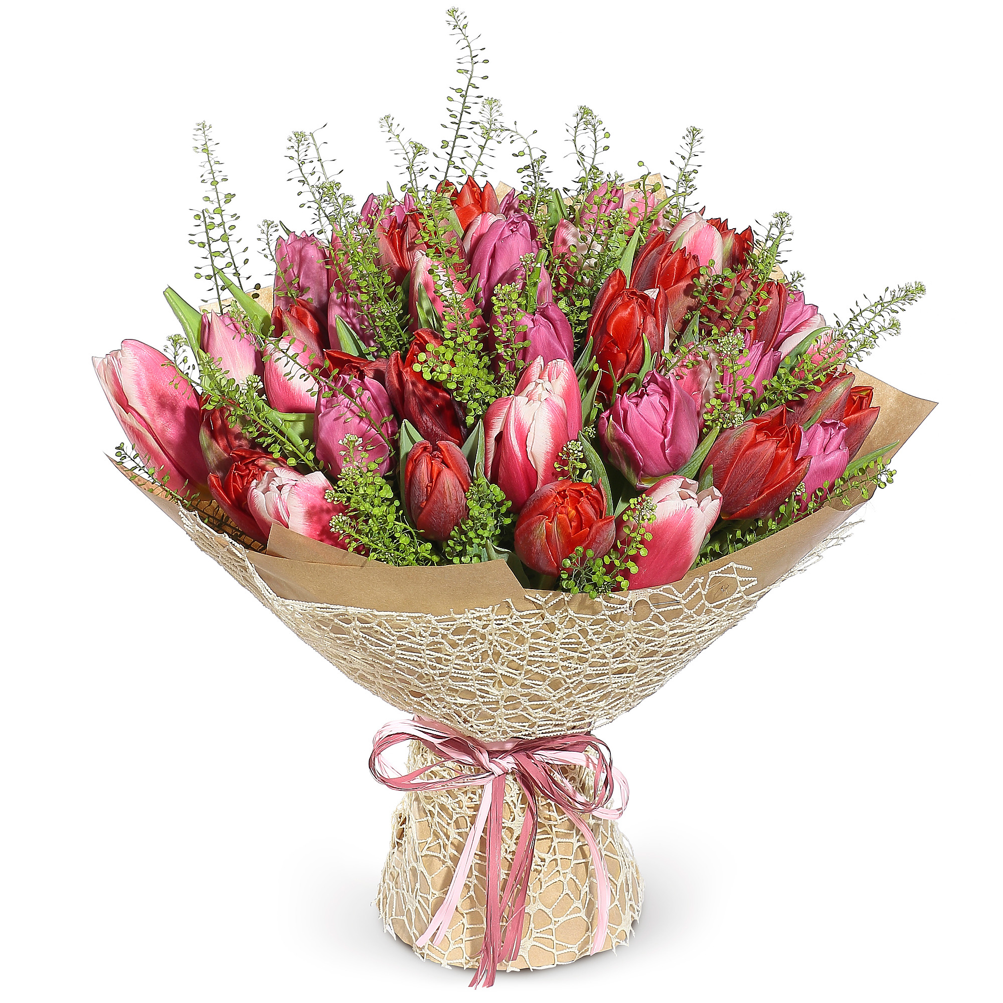 Большой букет тюльпанов